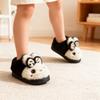 Winter Warmth Thick-Soled Fleece-Lined All- Cotton Slippers With Heel Coverage