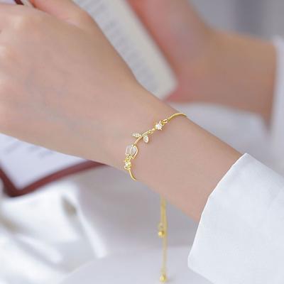Fashion Tulip Bracelet Design Sense of Female Minority Senior Opal Girlfriends Hand Jewelry Gift