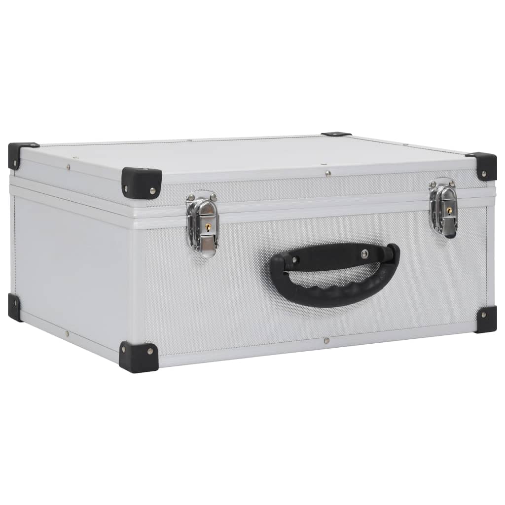 CD Case for 60 CDs Aluminum ABS Silver
