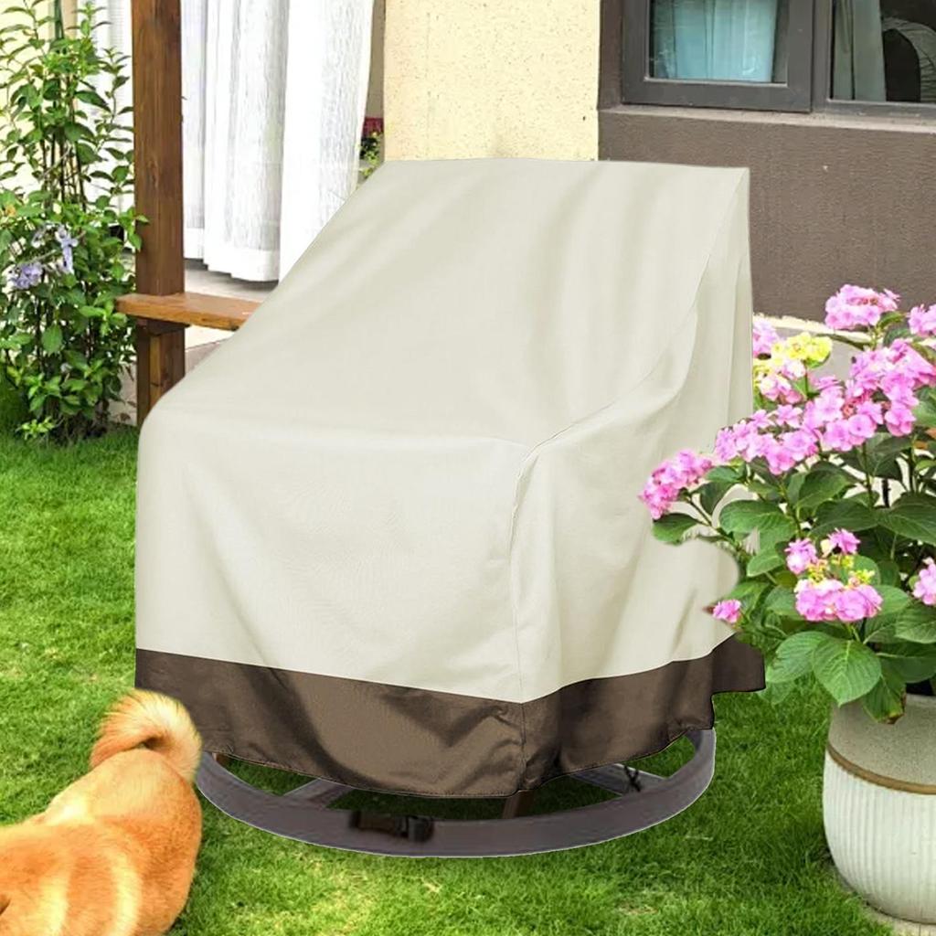 Außenstuhlabdeckungen Staubdichte Möbelabdeckung Robuste Schaukelstuhl-Abdeckung Garten-Terrassenmöbel-Schutzabdeckung