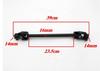 Steering Wheel Gear Rack Shaft Tie Rod Assembly Adjustable Shaft Hub Stub Axle for Go Kart Golf Cart ATV Buggy