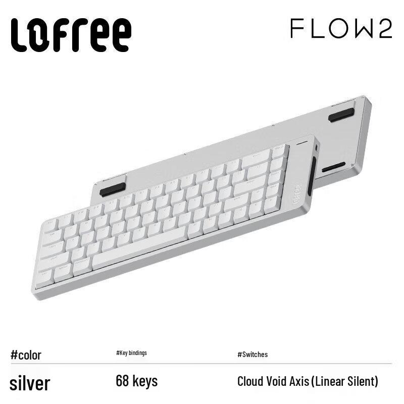 Lofree FLOW2 Niedrigprofil 68-Tasten Kabellose Mechanische Tastatur