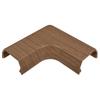 OHM Electric DZ-AMM2-MM Cable Raceway Flat Elbow Joint Size 2 Medium Wood Grain Corner Cover