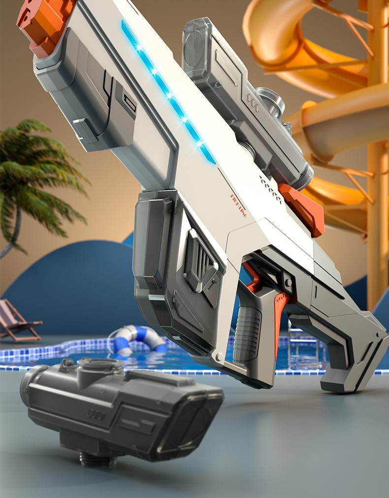 Electric Handheld Water Gun Toy with One-Key Absorption, Large Capacity & Long-Range, Perfect for Boys' Water Fights