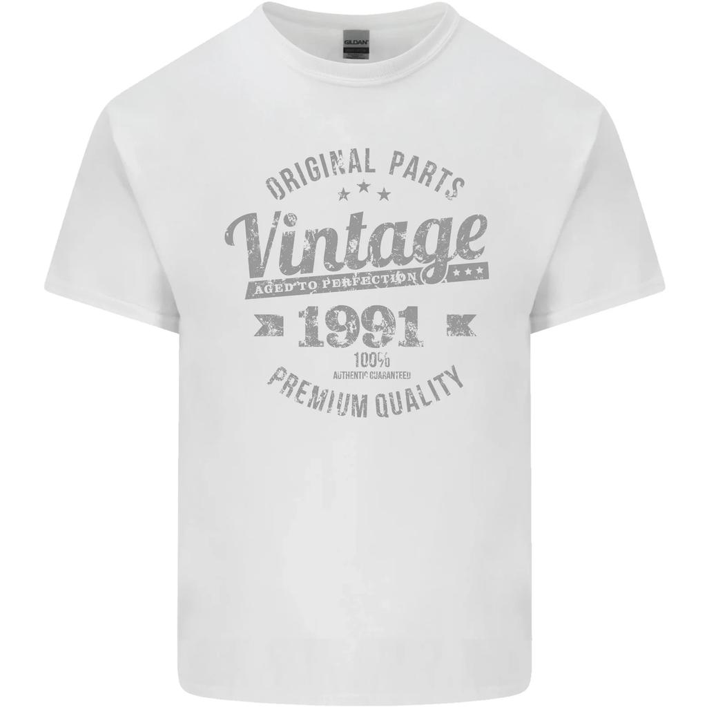Vintage Year 34th Birthday 1991 Mens Cotton T-Shirt Tee Top
