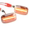 2pcs Dynamic LED Side Marker Light Flowing Water Turn Signal Lights Blinker Indicator For Toyota Land Cruiser 70 80 100 Series