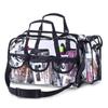 Premium Clear Travel Bag Makeup Organizer PVC Toiletry Bag Transparent Cosmetic Bag for Women for Toiletries Adjustable Strap