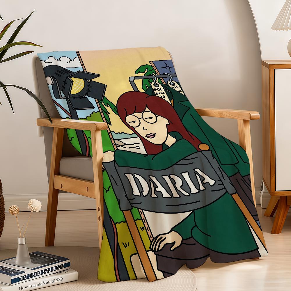 Cartoon D-DariaS-ES Blanket Throw Super Cosy Plush Living Room Sofa Couch Childish Birthday Gifts