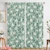 2pcs,2D plane printing Pattern Curtains Floral Harmony Versatile Durable Polyester (without rod) Gifts Ldeal for Kitchen Living