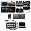 8 Toggle Push Switch Panel Automatic Dimmable Function with Fuse Box for Truck Boat Off Road Powersport