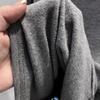 Women's Slim-Fit Fleece-Lined Mid-Collar Long-Sleeve Top - Warm and Versatile for Autumn and Winter