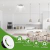 5 Inch Round Vent Cover, 2Pack ABS Adjustable Soffit Vent, Round Ceiling Diffuser for Indoor Use in Bedrooms, Living Rooms, Bathroom, Offices and Kit
