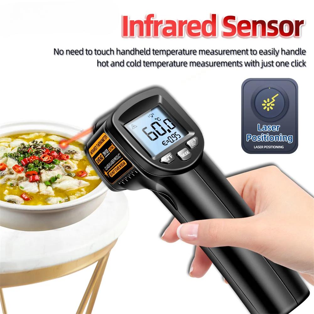 TH103 Digital Infrared Laser Thermometer Industrial Temparature Gun Backlight Screen Temperature Meter Non-contact Tools