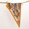 Retro Cotton and Linen Feel Triangular Silk Scarf Women's Four-season Versatile Neck Protection Scarf Headscarf Commuting Accessories Scarf
