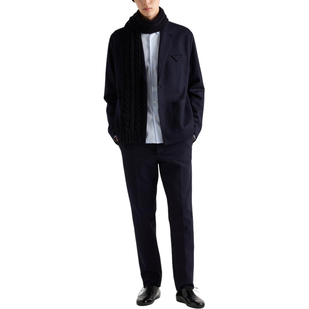 Prada 2010s logo-embroidered shirt UCN425-15MZ-F0012-S-221
