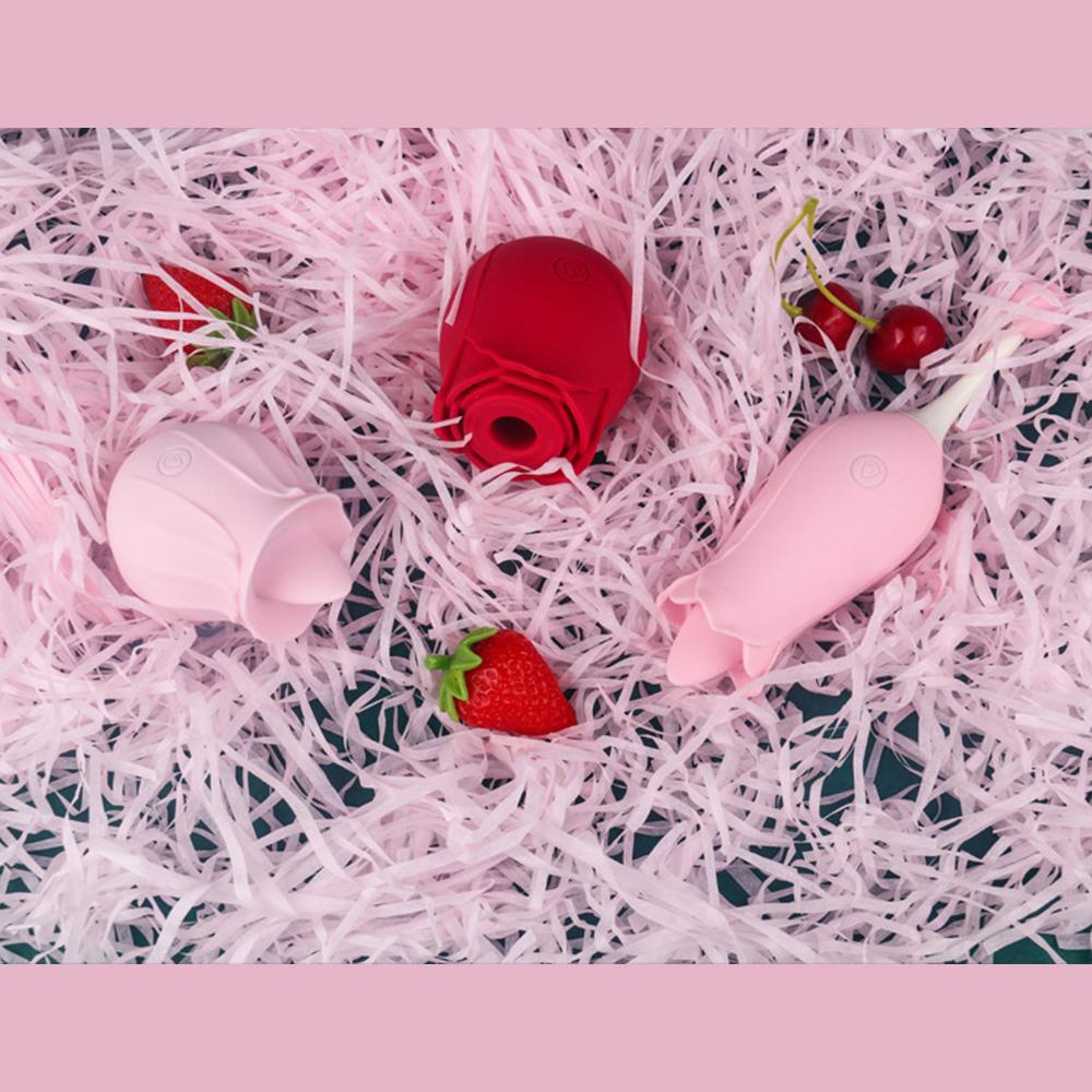 Rose Vibrators Sucking Powerful Vibator Clitoris Stimulation Vaginal Nipple