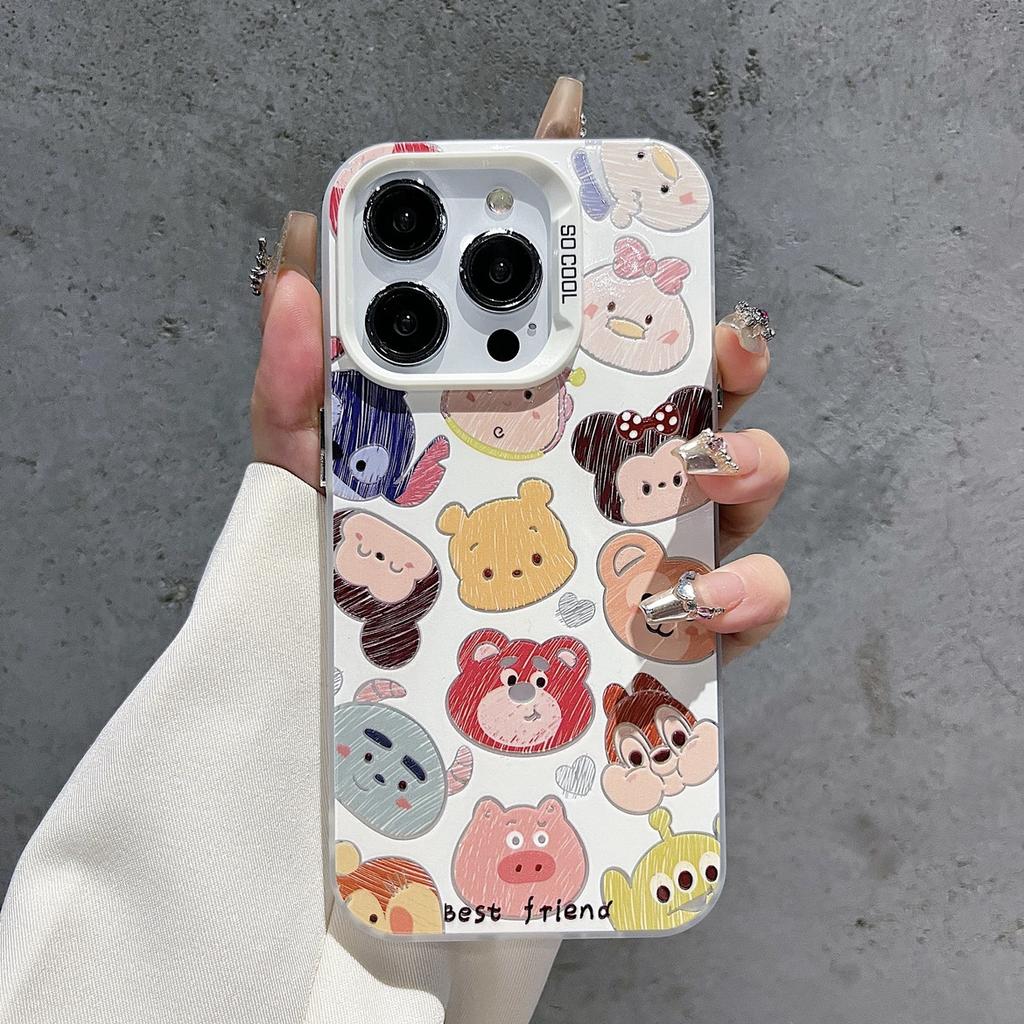 Applicable to iphone11/11pro mobile phone case Apple 11promax domestic Huawei oppo cartoon full screen animal