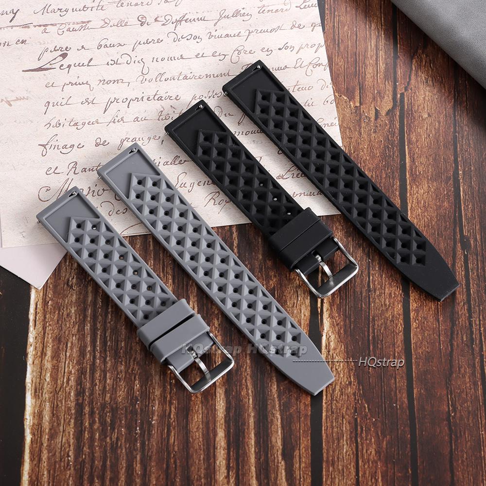 Tropical Silicone Watch Band Quick Release WatchBand 20mm 22mm Rubber Tropic Strap for Smart Watch Waterproof Muti-Color Belt