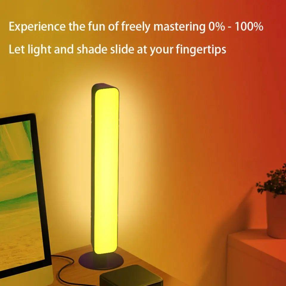 RGB 16 Colors Ambient Light with Remote 1/2 Packs Smart LED Table Lamp for Room Gaming TV and Desktop Party Decoration Light Bar