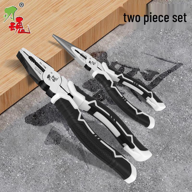 Industrial Grade Multifunctional Steel Wire Diagonal Pliers - Labor-Saving, Electrician's Universal Combination with Pointed Nose