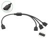 Professional 11V/1V ARGB Extension Cable 1Pin Universal RGB Splitter Cord Female to Female Computer Case Fans Adapter PC Build