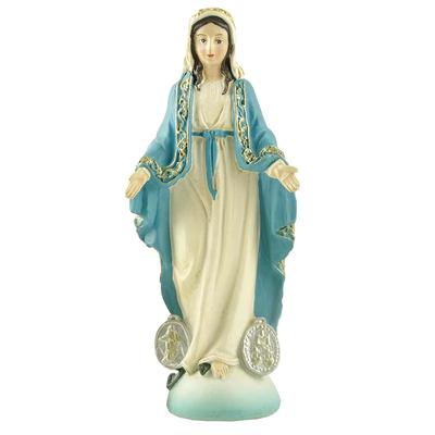 Dama De La Medalla Milagrosa Nuestra Señora De La Gracia Católica Virgen María Estatua De La Virgen María Regalo Católico Estatua De Virgen María De Resina