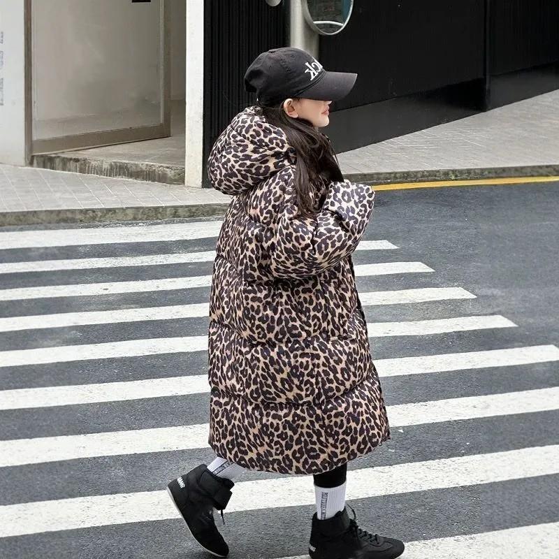 Girl Winter Thickened Warm Jacket Children's Personalized Hooded Jacket