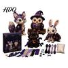 Fabric Sewing Kit Halloween Friends Patchwork Kit Animal DIY Make 4 Beginner