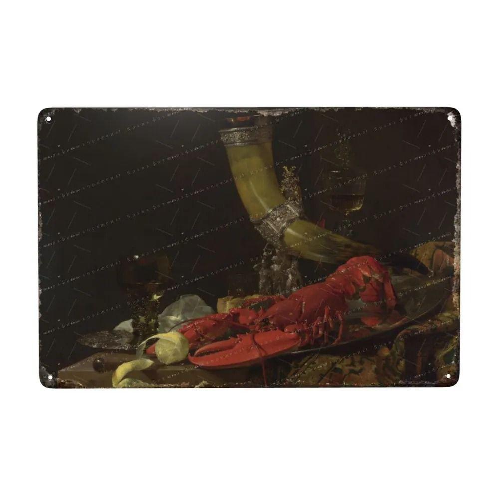 Oil Painting Style Retro Characters Landscapes Metal Tin Sign Wall Poster