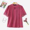 ZANZEA Women Casual Round Neck Summer Short Sleeve Blouse
