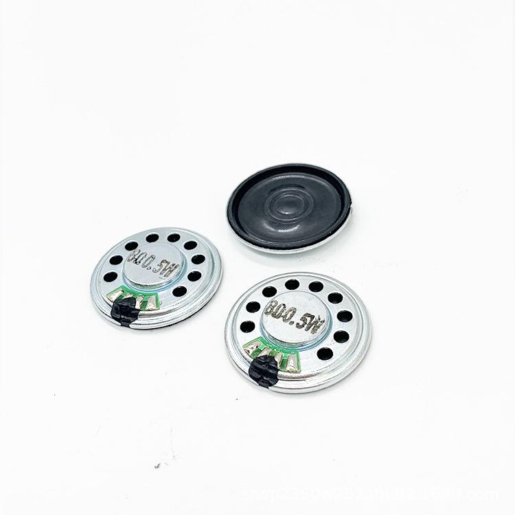 28mm Ultra-Thin Iron Shell Magnet Speaker 8 Ohm 0.5W for Smart Toys, Doorbells, & Alarms
