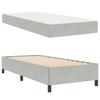 Bed Frame with Mattress Light Grey 90 x 200 cm Fabric