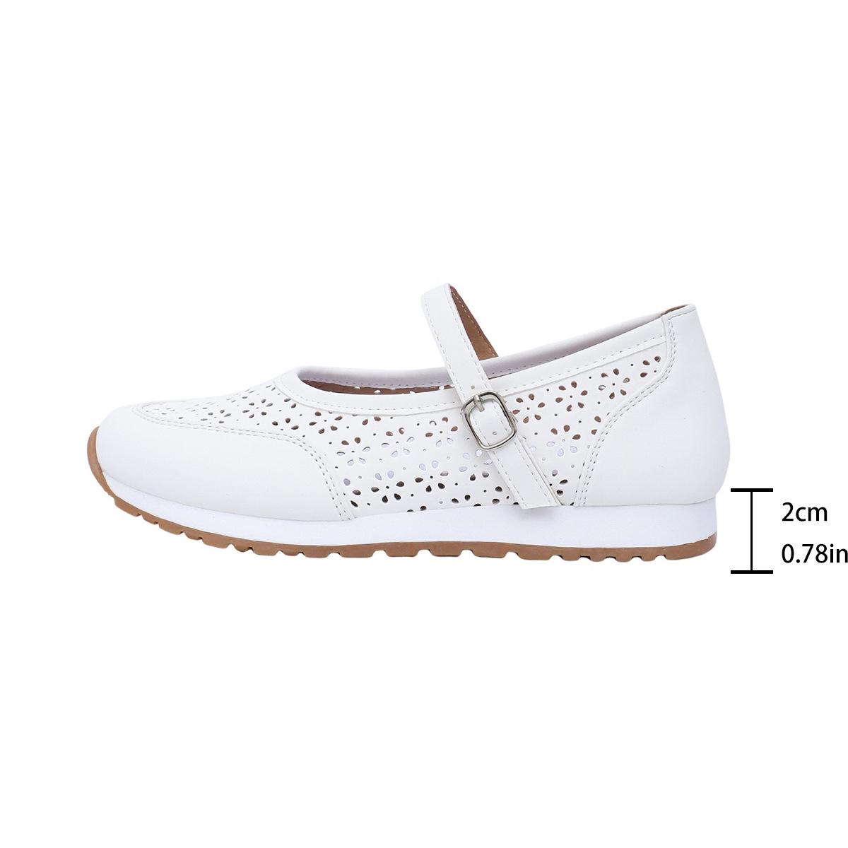 

Модные женские балетки с перфорацией, обувь Мэри Джейн для балета, летне-осенние сандалии для девочек, модная новая дизайнерская повседневная обувь с мелким вырезом 36