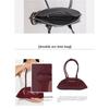New double-arc shoulder tote bag women's high-value Boston bowling bag commuter versatile hand-held underarm bag