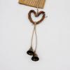 Weaving Christmas Bell Hanging Decoration Brown Wind Chime Pendant Hanging Decorative Bell  Gift
