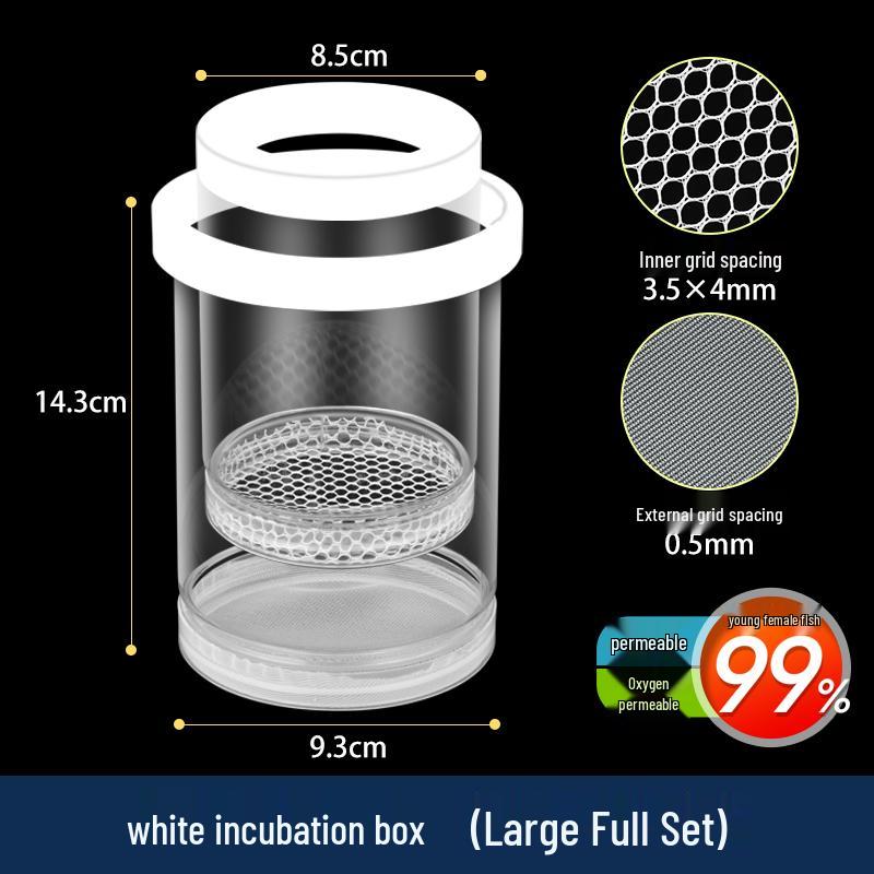 Guppy Fish Breeding Box for Small Fish, Fry, and Betta - Aquarium Isolation Tank