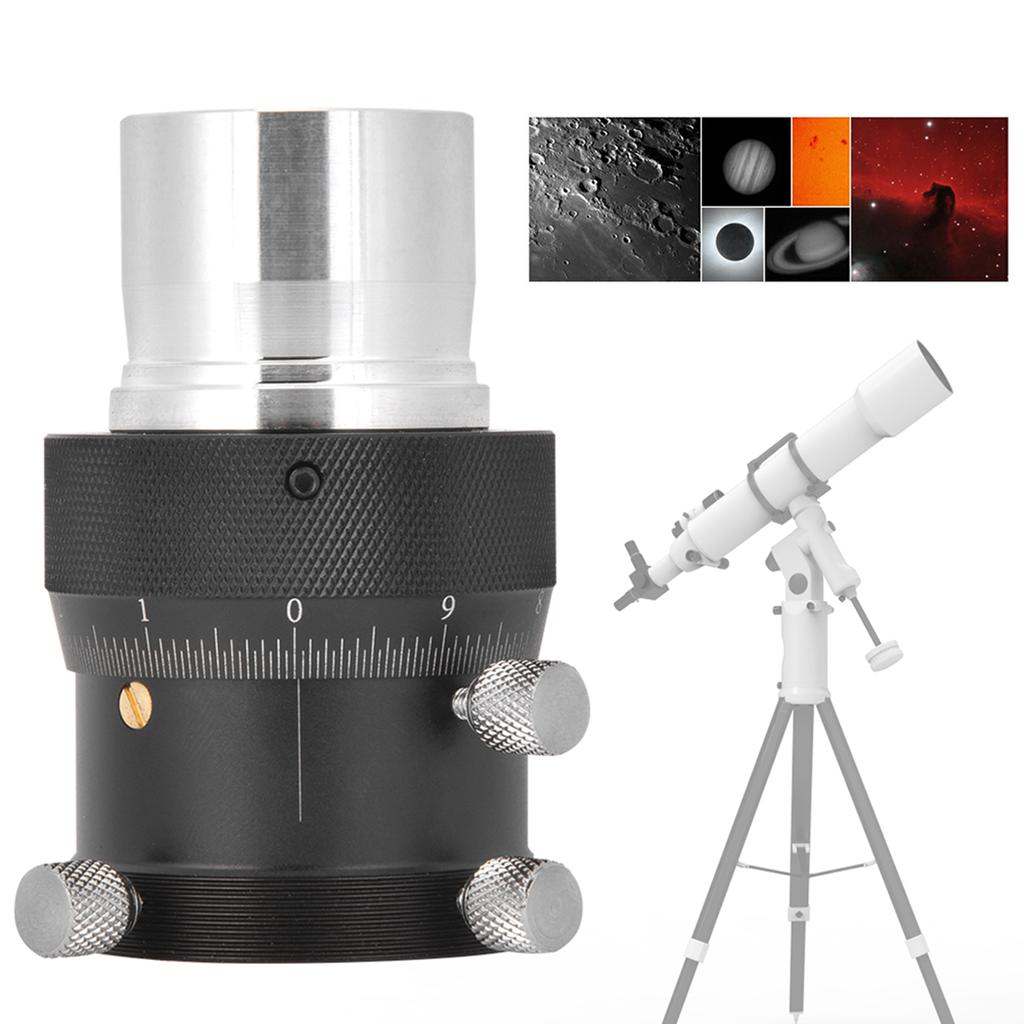 YZ 18839 Aluminium Alloy 10mm Focusing Stroke 1.25 Inch Helical Fine Tuning 0.05mm High Precision Focuser