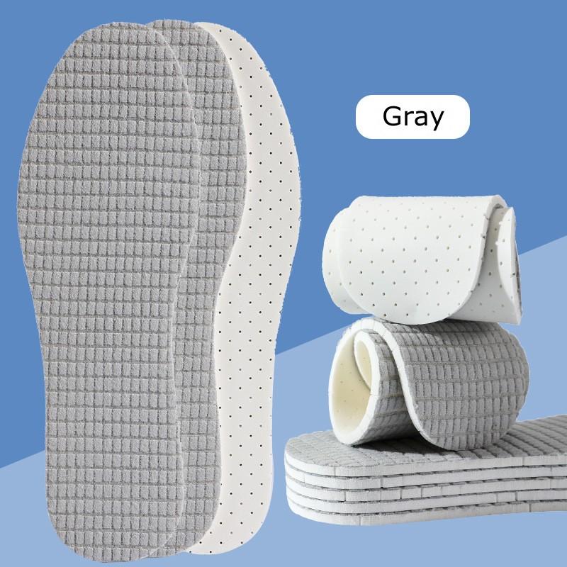 

1 пара латексных стелек для обуви, мягкие стельки для подошвенного фасциита, стельки из пены с памятью, стелька для женщин и мужчин EU35-36 серый