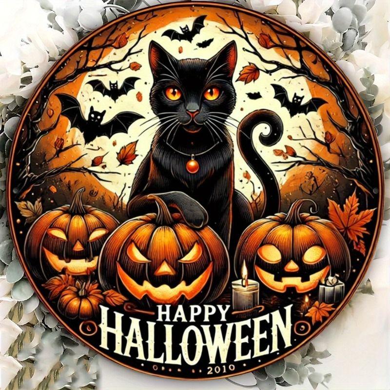 2D Flat Hanging Decorative Metal Sign Hand Painted Art