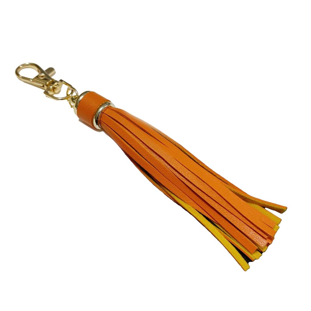Buntes Taschenzubehör mit Quasten, auffälliges Schlüsselanhänger-Ornament aus PU-Leder, geeignet für verschiedene Taschenstile