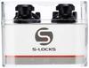 Schaller S-Locks Strap Locks, Black Chrome, Pair, #14010401Black-Chrome