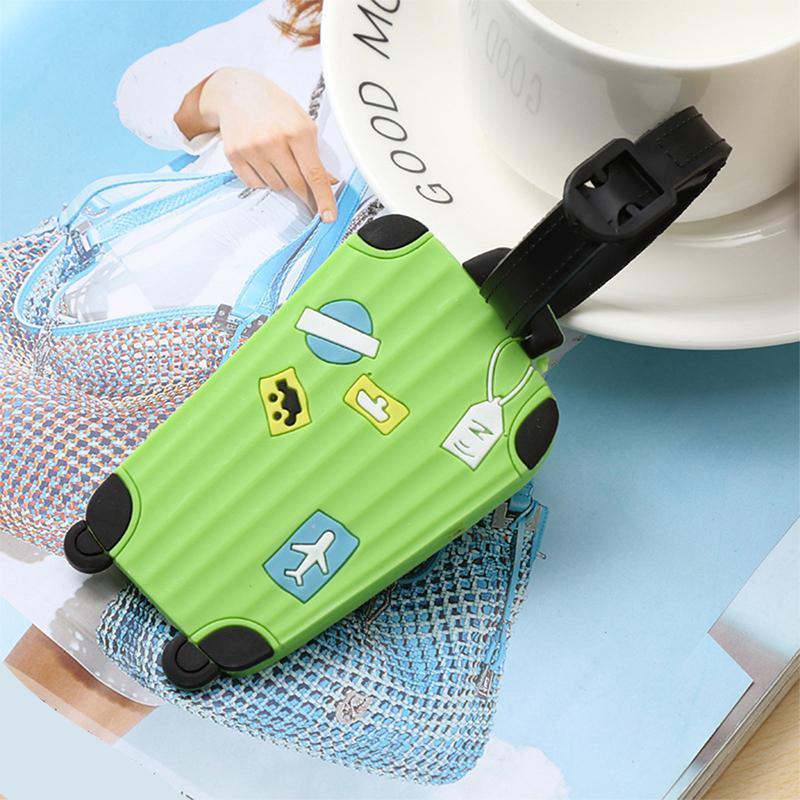 

Silicone Luggage Tag Travel Trolley Case Identification Label Three-Dimensional Pattern BackpackSignatureInformation.-zmt