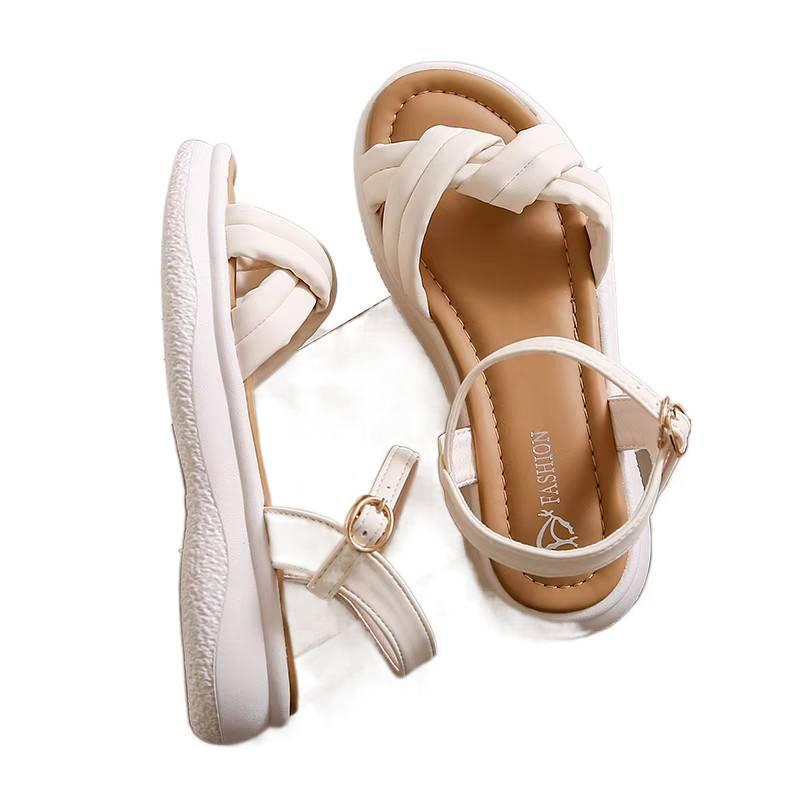 Real Soft Sandals Women's 2025 New Summer Platform Fashion Women's Shoes Soft Sole Fairy Wind Beach Sandals with Skirt
