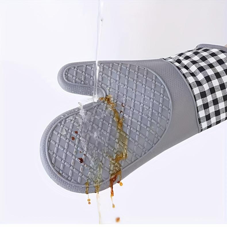 Silikon-Küchenhandschuhe mit rutschfestem Design, nur Handwäsche