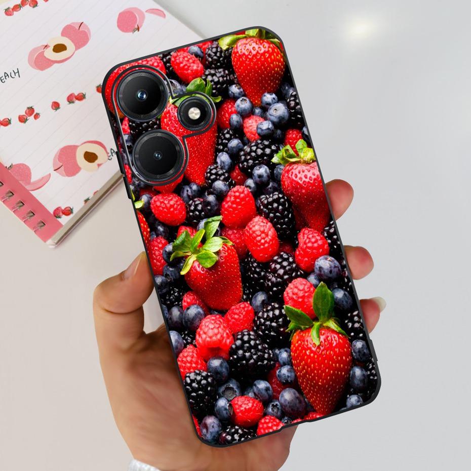For Infinix Hot 30i 30 Play NFC Phone Case Beautiful Butterfly Flower Painted Soft Silicon Cases For Infinix Hot30 30Play Hot30i