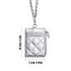Creative Chain Card Holder PU Leather with Lanyard ID Card Card Holder Photos Protective Cover