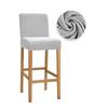 Velvet Fabric Bar Chair Covers Stretch Soft Dining Chair Covers Washable Short Back Covers Chairs For Kitchen Home Hotel Banquet