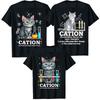 Cat Chemistry Humor Science Teacher Gift for Cat Mom Dad TShirt Funny Chemist Lover Graphic Outfit Saying Tee Short Sleeve Tops