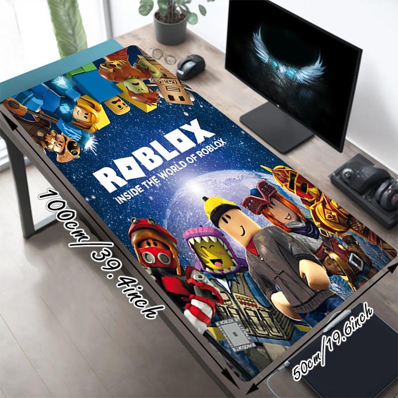 Roblox World Xl Gaming Mouse Pad Nonslip Rubber Base Stitched Edge Waterproof Desk Mat For Pc Laptop Gamer Office Computer Accessories C929341