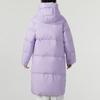 Skechers Solid Color Windproof Warm Sports Hooded Down Jacket Women Jackets Purple P423W030-010Y